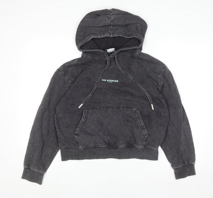 Womens UK Size XS The Kooples Black Pullover Hoodie
