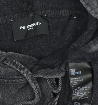 Womens UK Size XS The Kooples Black Pullover Hoodie