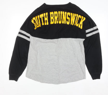Boxercraft Men's Black Grey South Brunswick Long Sleeve Top Size M