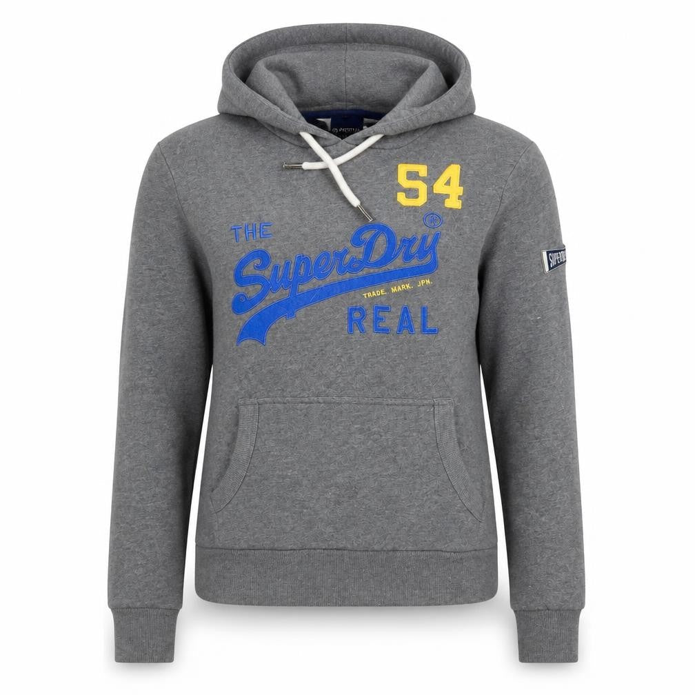 Womens UK Size 14 Superdry Grey Pullover Hoodie