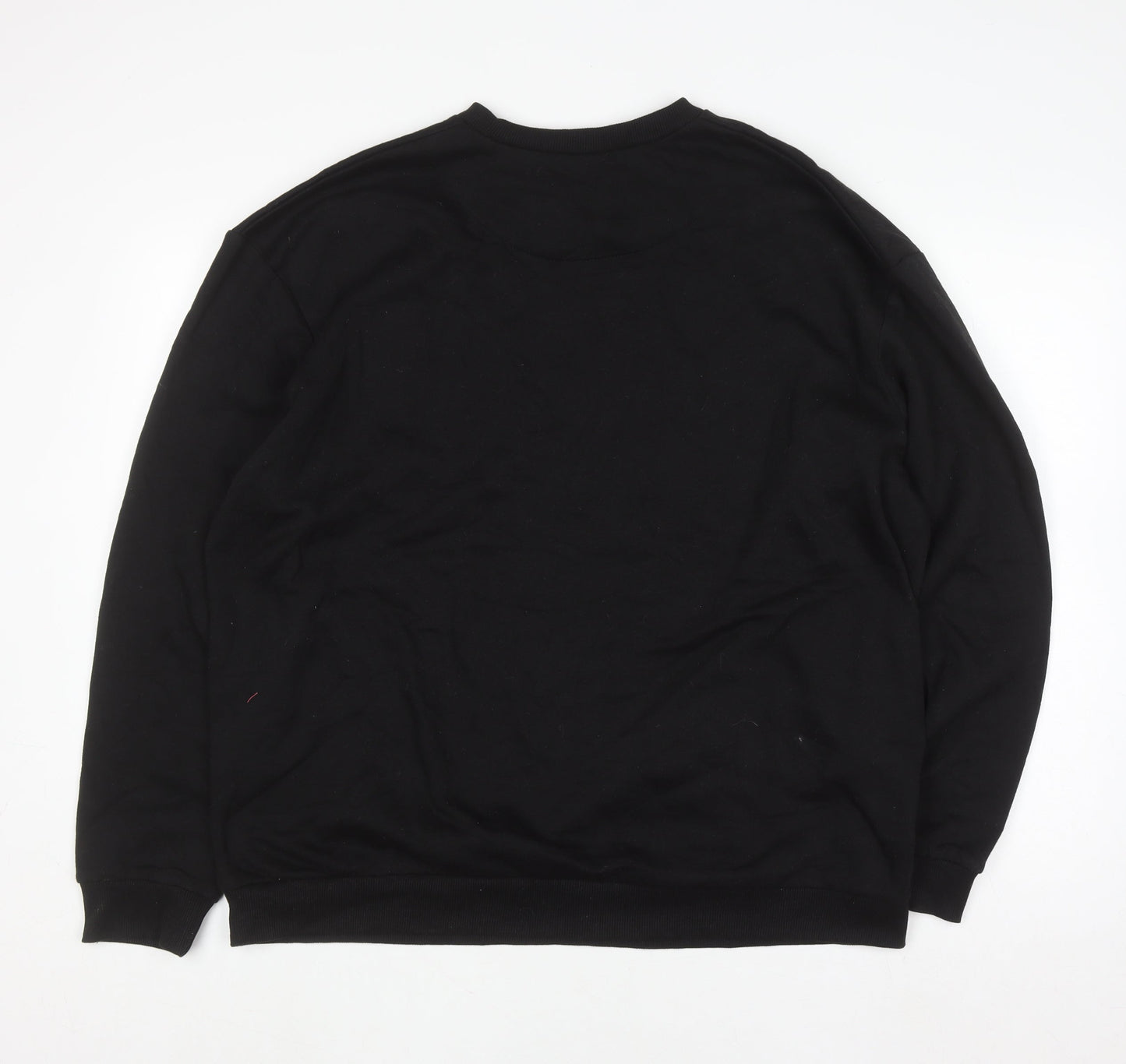 Mens UK Size M boohooMAN Black Pullover Sweatshirt