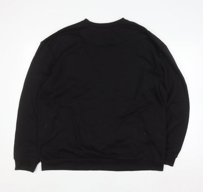 Mens UK Size M boohooMAN Black Pullover Sweatshirt