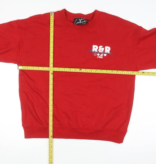 Womens UK Size 4 Couture Red Pullover Sweatshirt