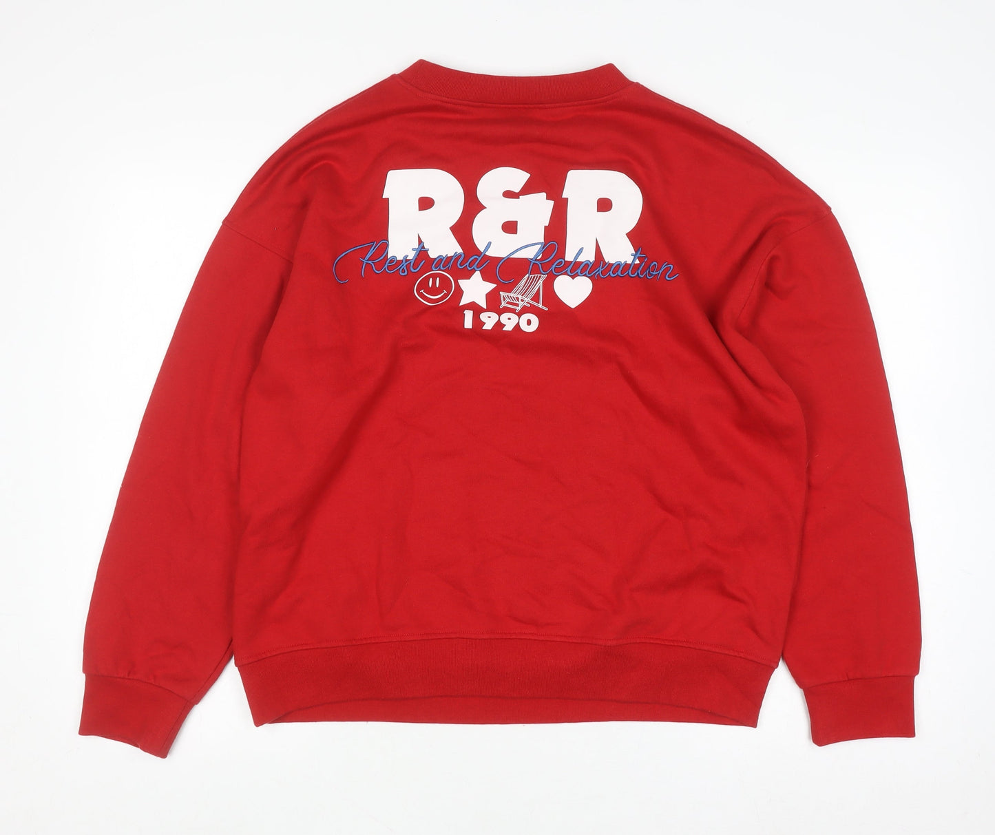 Womens UK Size 4 Couture Red Pullover Sweatshirt