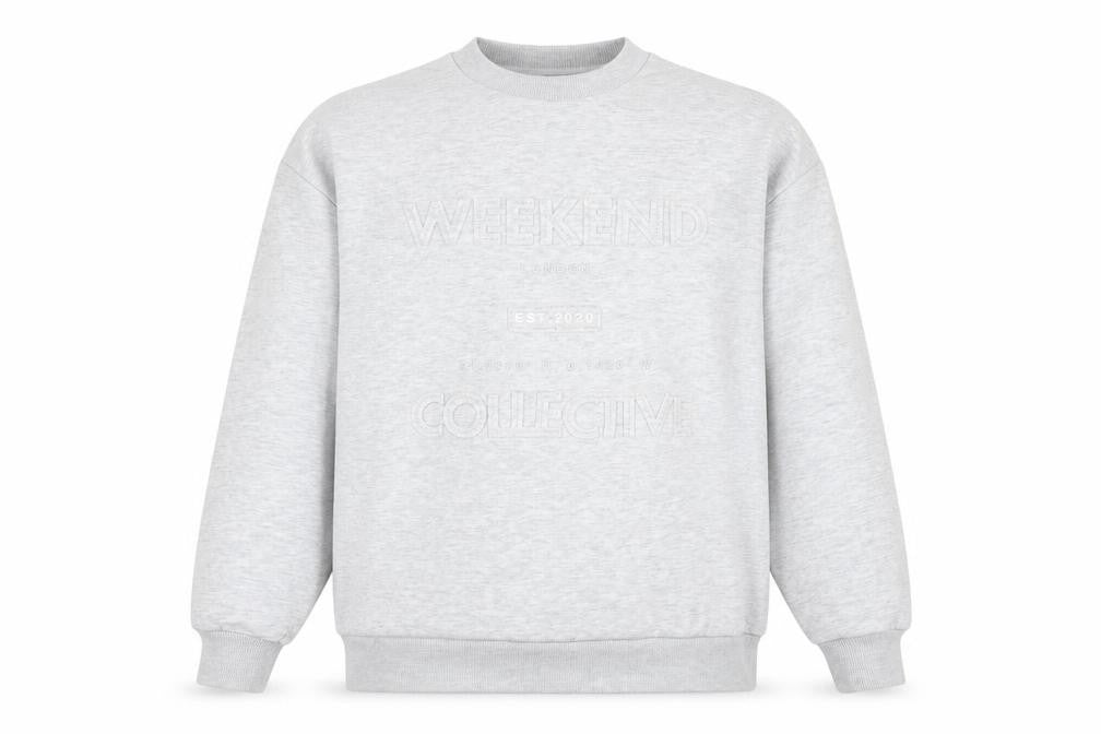Unisex Adults UK Size S ASOS DESIGN Grey Pullover Sweatshirt
