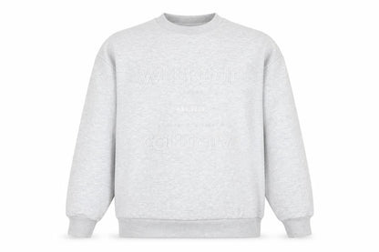 Unisex Adults UK Size S ASOS DESIGN Grey Pullover Sweatshirt