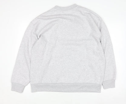 Unisex Adults UK Size S ASOS DESIGN Grey Pullover Sweatshirt