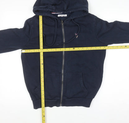 Womens UK Size S U.S. Polo Assn. Blue Full Zip Hoodie