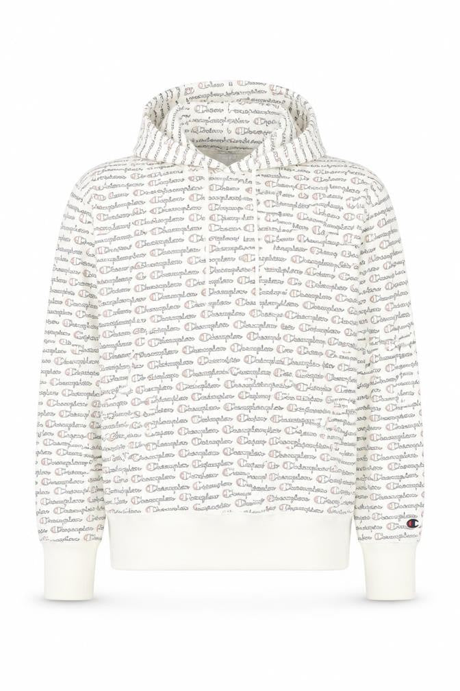 Mens UK Size M Champion White Pullover Hoodie