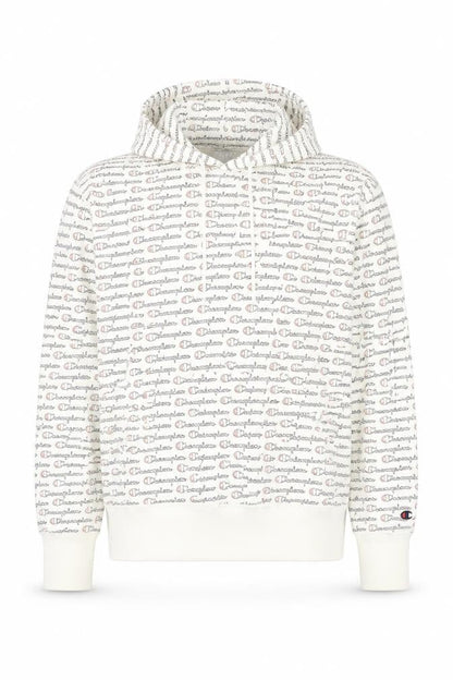 Mens UK Size M Champion White Pullover Hoodie