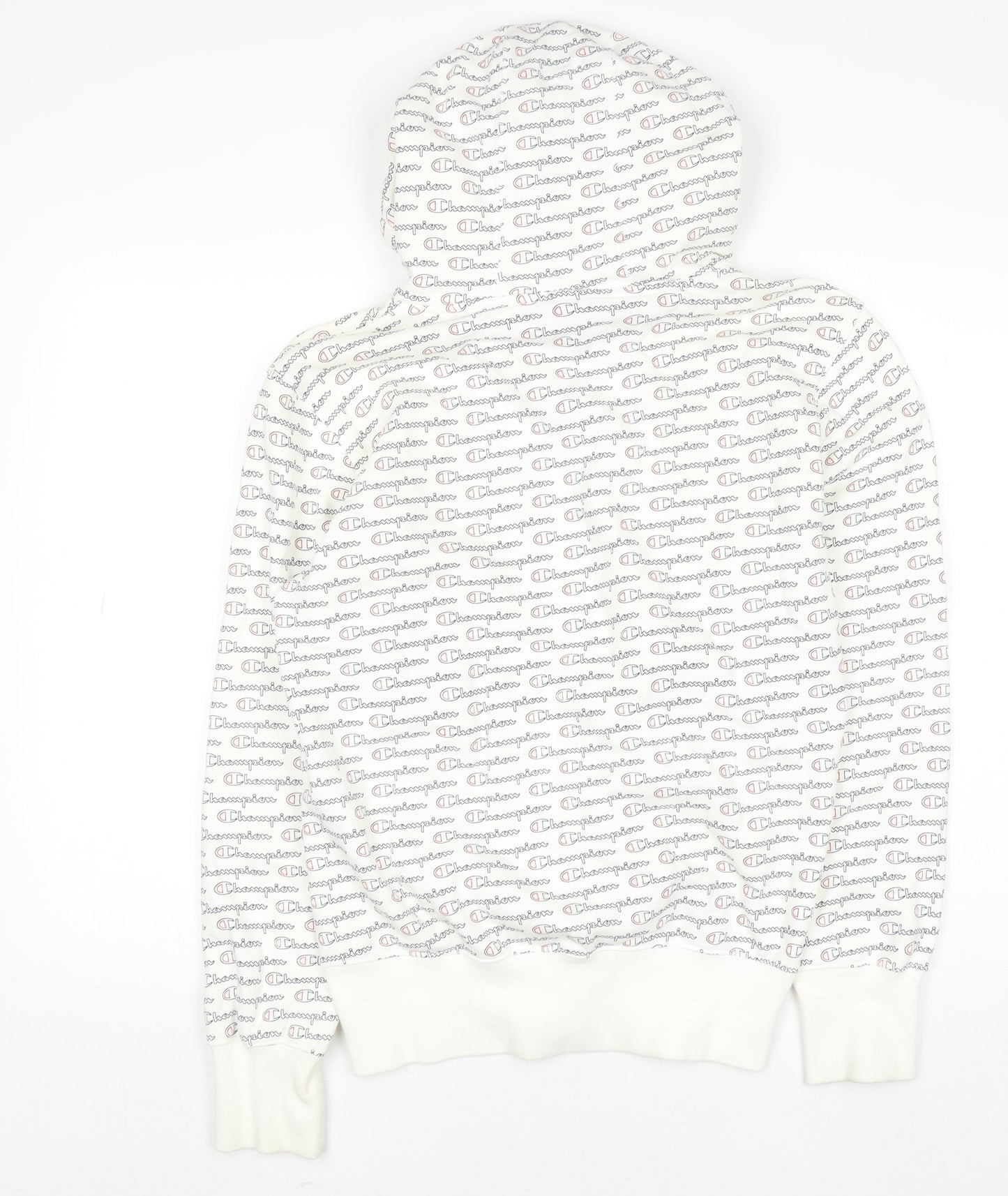 Mens UK Size M Champion White Pullover Hoodie