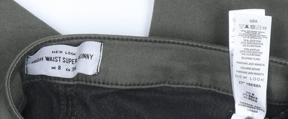 New Look Women’s Green High Waist Super Skinny Jegging UK 8