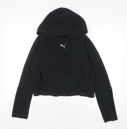 Womens UK Size M PUMA Black Pullover Hoodie