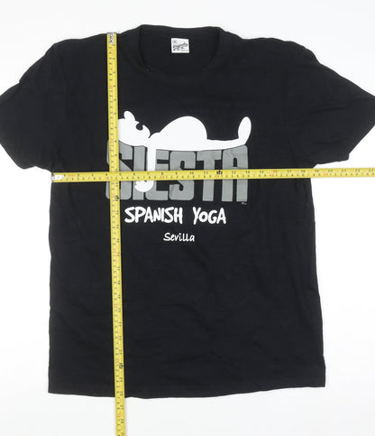 Originals by PM Men's Black Funny Graphic T-Shirt M