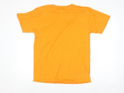 Russell Men's Orange Tennessee Graphic Short Sleeve Cotton T-Shirt Size M