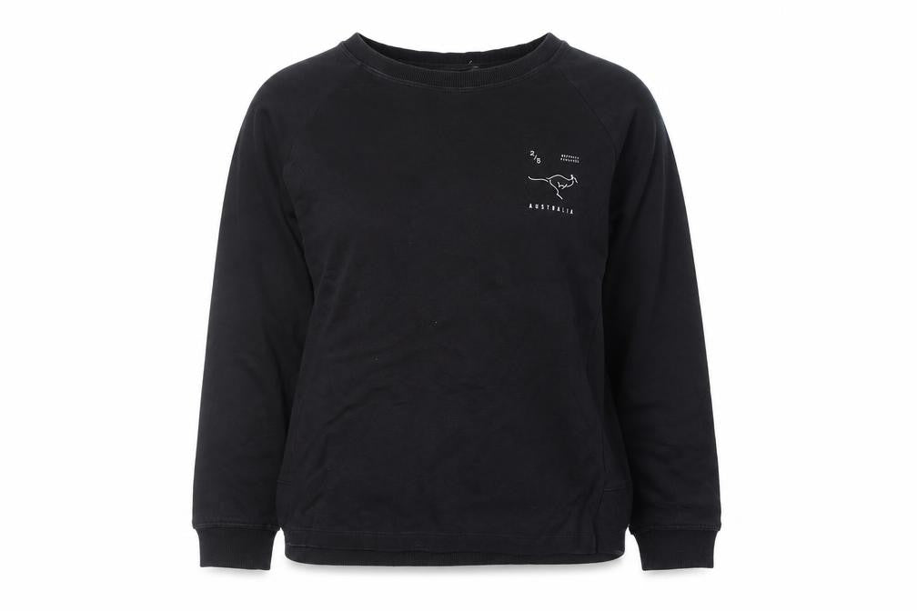 Womens UK Size 8 Mango Black Pullover Sweatshirt