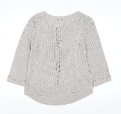 RJR John Rocha Women’s Beige Knit Jumper Size 8 Acrylic Blend