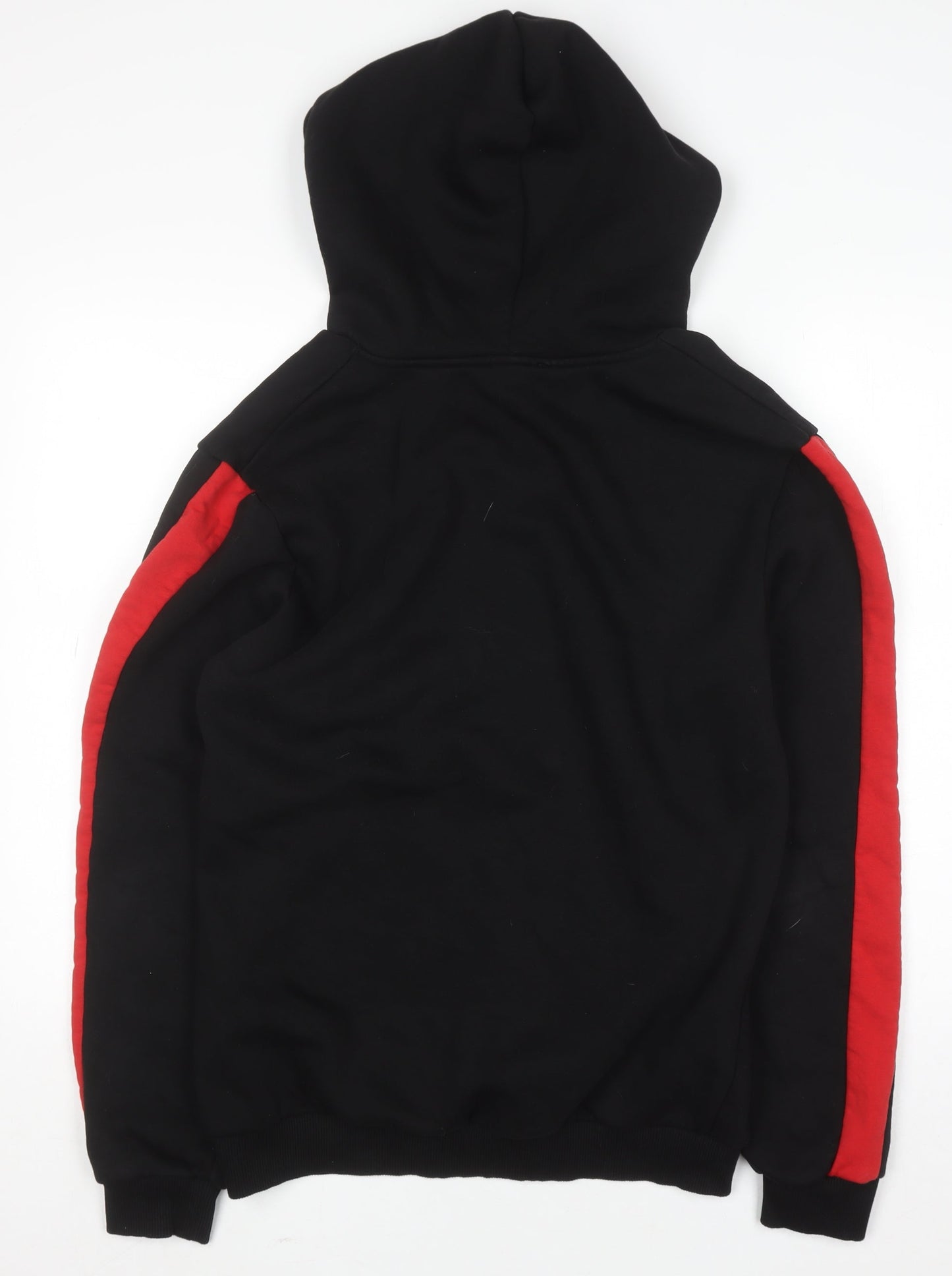 Mens UK Size M boohooMAN Black Full Zip Hoodie