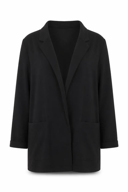 H&M Women’s Black Regular Fit Mid-Length Blazer Size 12