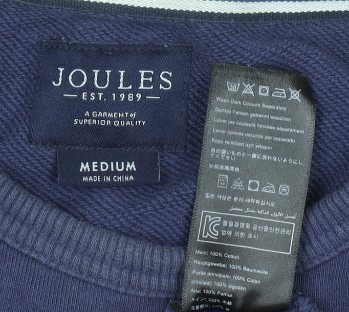 Womens UK Size M Joules Blue Pullover Sweatshirt