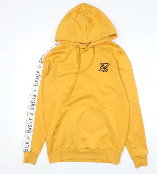 Womens UK Size XS SikSilk Yellow Pullover Hoodie