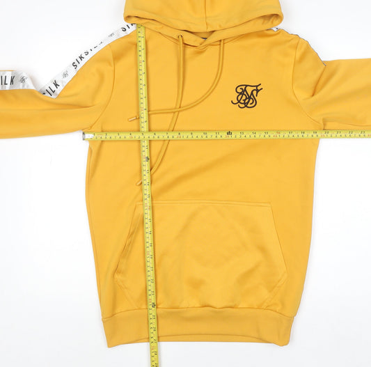 Womens UK Size XS SikSilk Yellow Pullover Hoodie