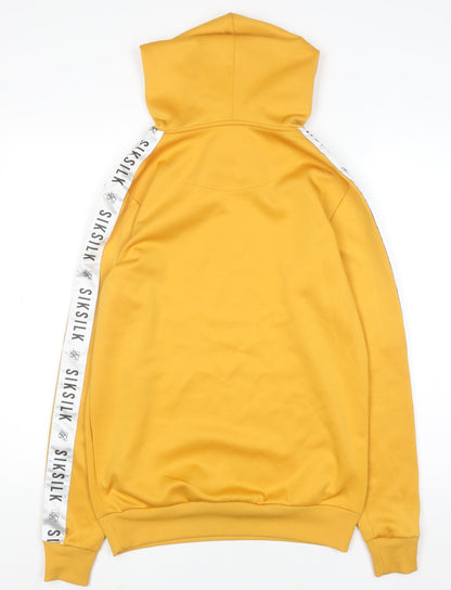 Womens UK Size XS SikSilk Yellow Pullover Hoodie