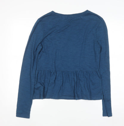 Womens UK Size 10 Superdry Blue Basic T-Shirt