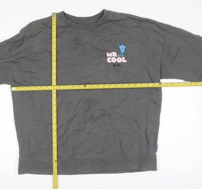 Mens UK Size L Comic Relief Grey Pullover Sweatshirt
