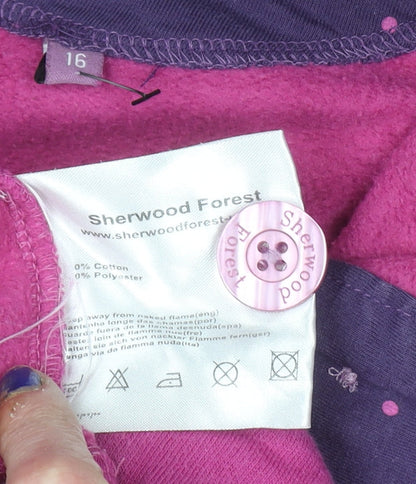 Womens UK Size 16 Sherwood Forest Purple Pullover Sweatshirt