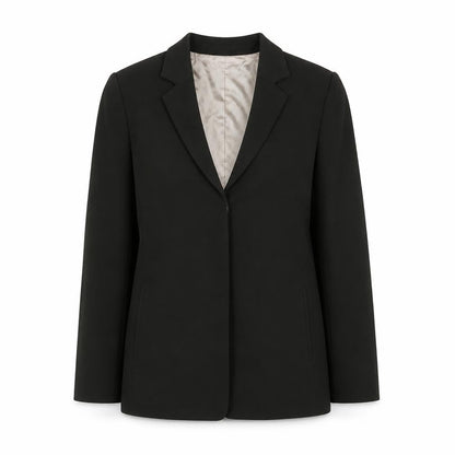 Jigsaw Women's Black Wool Blend Blazer Jacket Size 8 Classic Lined