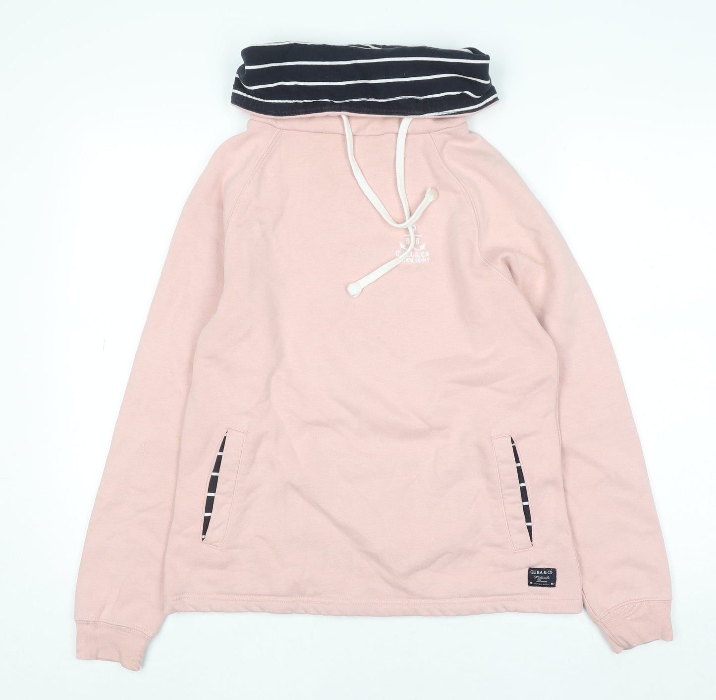 Womens UK Size 8 Quba & Co Pink Pullover Hoodie