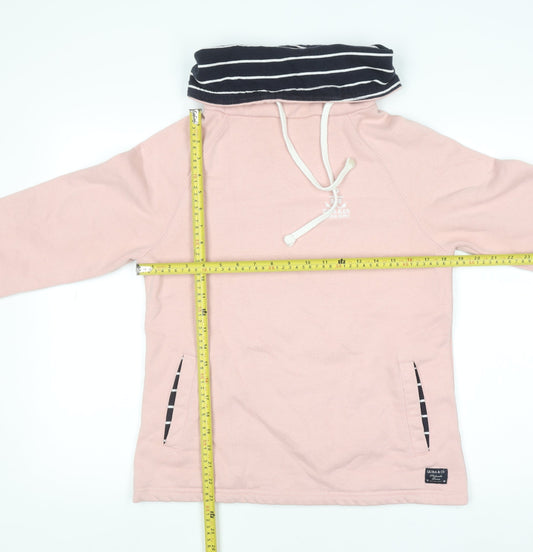 Womens UK Size 8 Quba & Co Pink Pullover Hoodie
