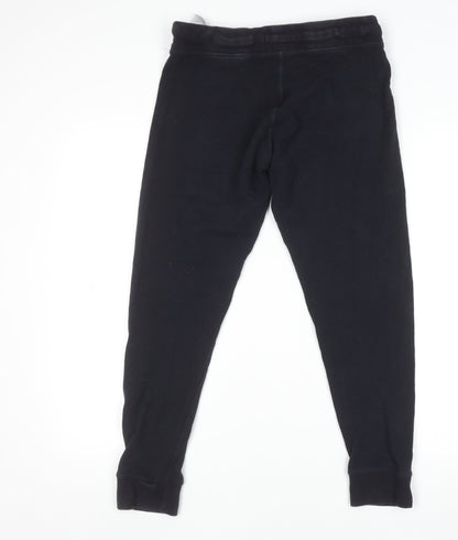 Jack Wills Women's Black Jogger Sweatpants UK 12 Cotton Blend