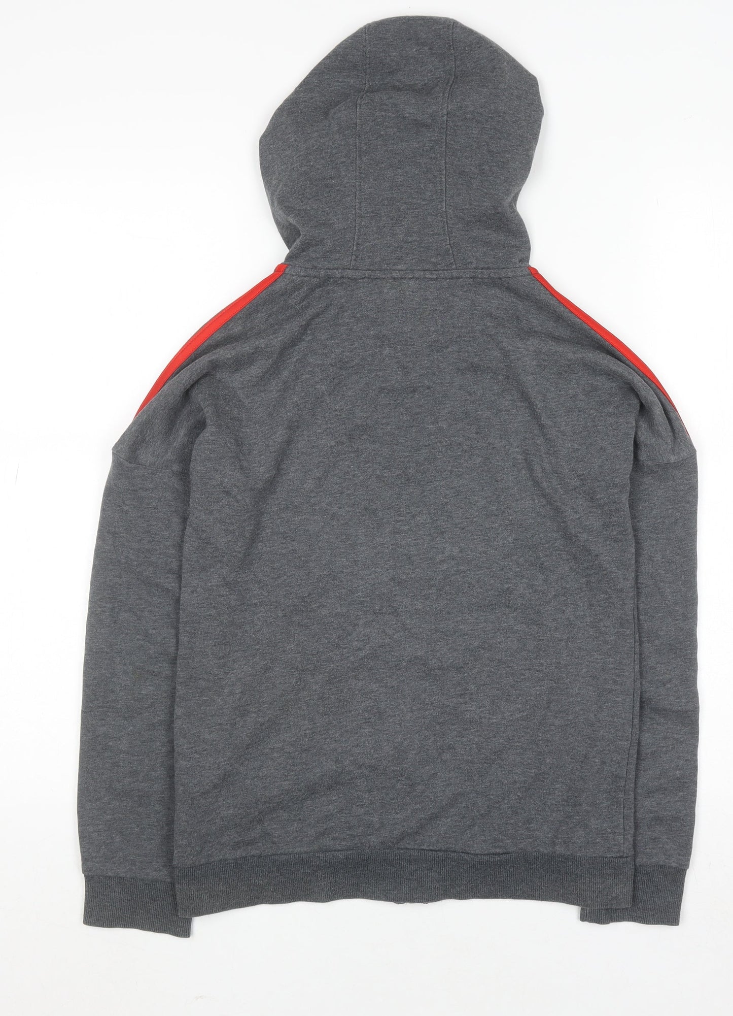 Boys UK Size 11-12 Years adidas Grey Full Zip Hoodie