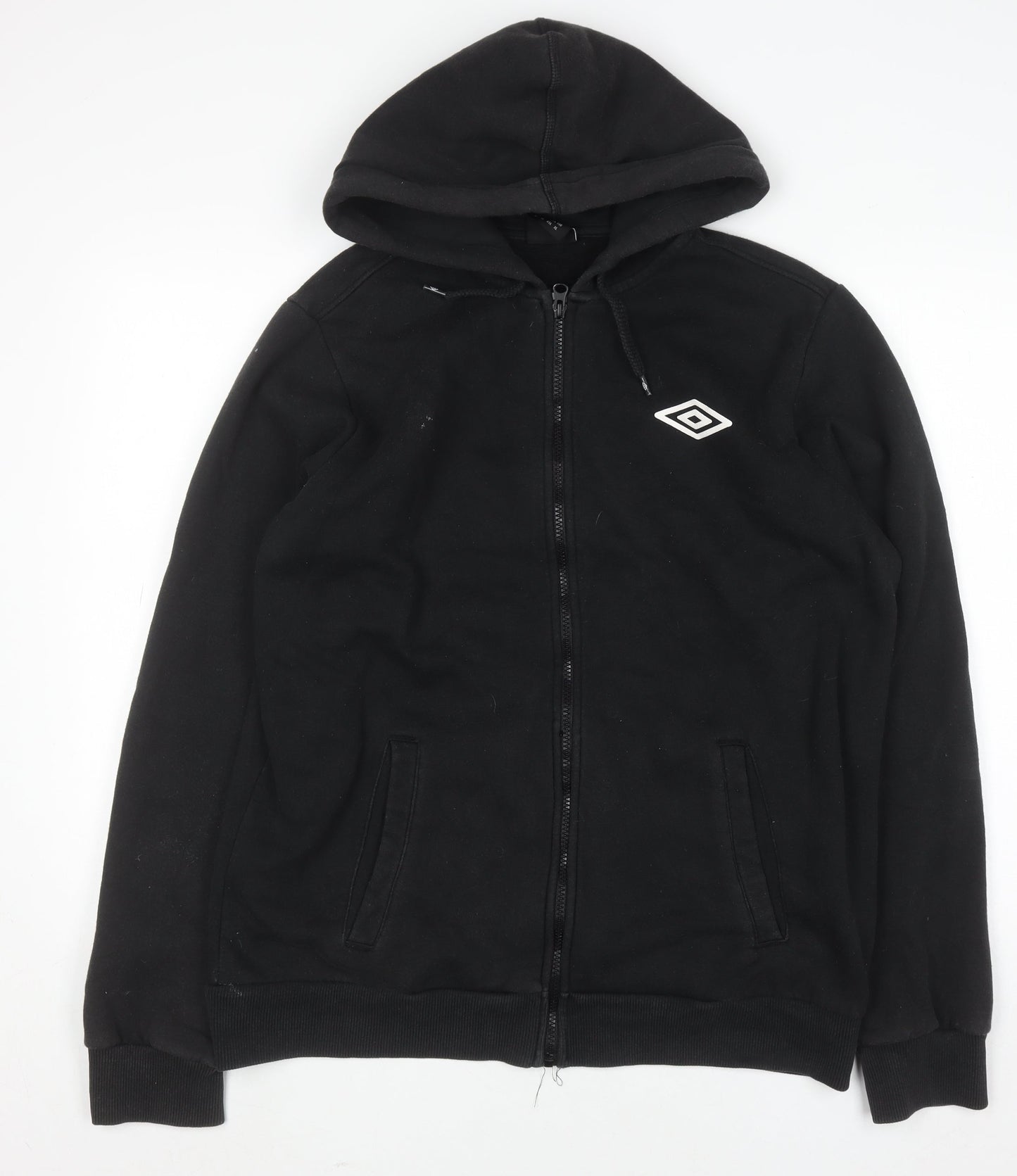 Mens UK Size XL Umbro Black Full Zip Hoodie