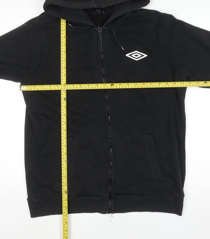 Mens UK Size XL Umbro Black Full Zip Hoodie