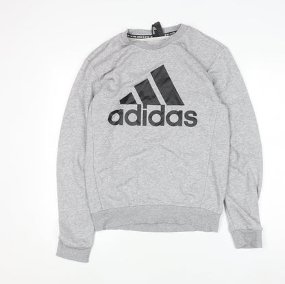 Mens UK Size XS adidas Grey Pullover Sweatshirt