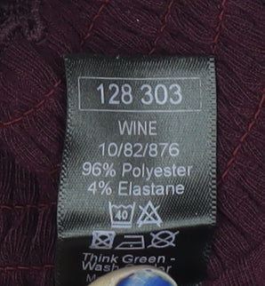 Womens UK Size 16 M&Co Red Pullover Jumper