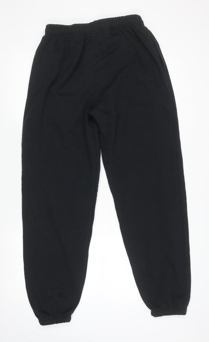 boohooMAN Men’s Black Fleece Jogger Sweatpants Size M Regular Fit