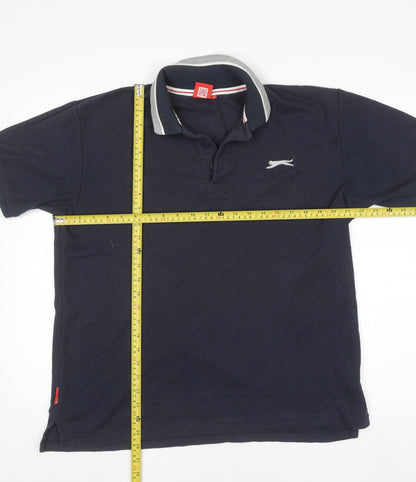 Mens UK Size L Slazenger Cotton Polo Shirt