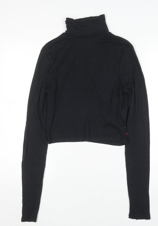 Womens UK Size M Levi's Black Pullover Jumper