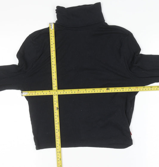 Womens UK Size M Levi's Black Pullover Jumper