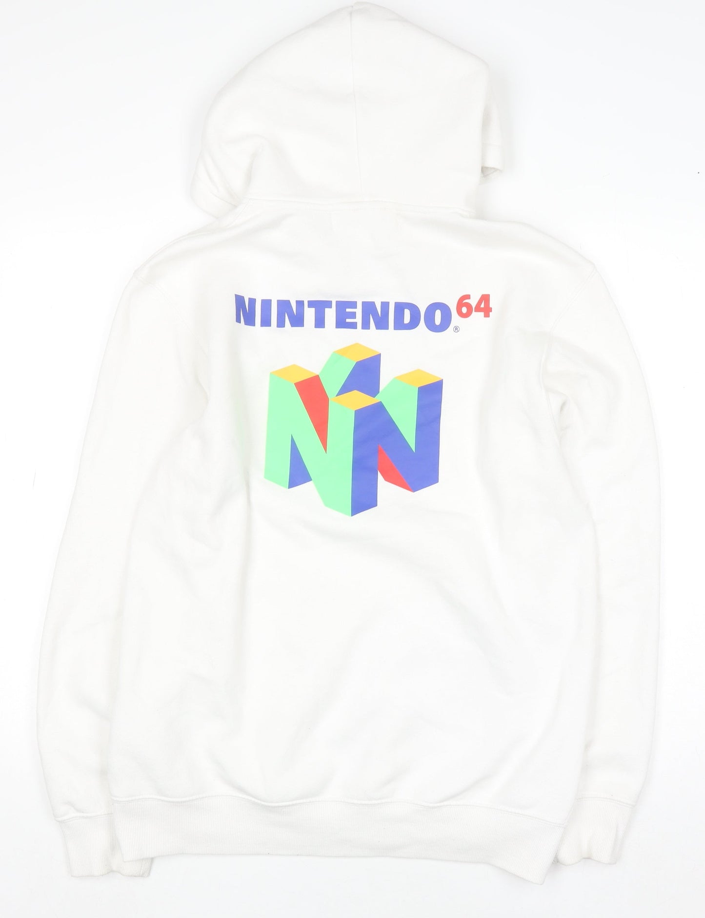 Mens UK Size S H&M White Pullover Hoodie