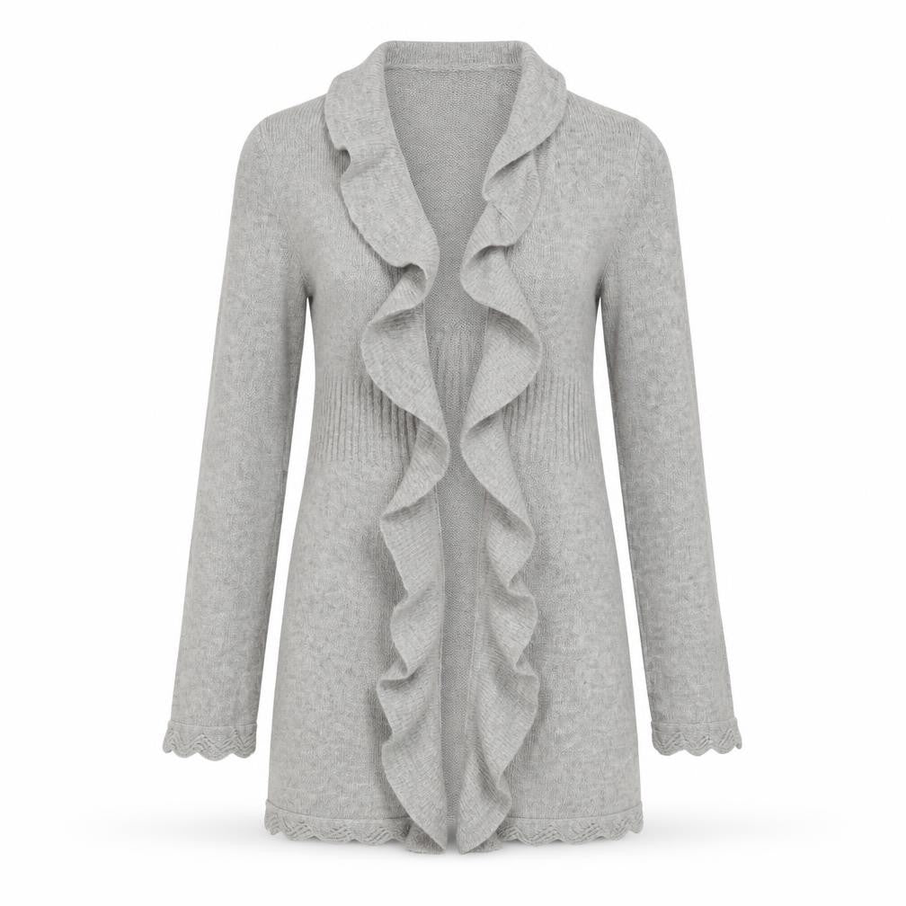 Womens UK Size M Cynthia Rowley Grey Cardigan Jumper