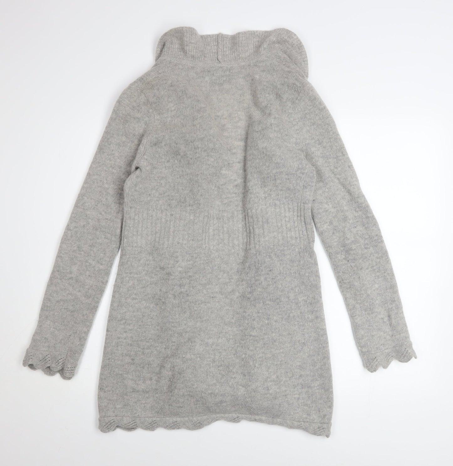 Womens UK Size M Cynthia Rowley Grey Cardigan Jumper