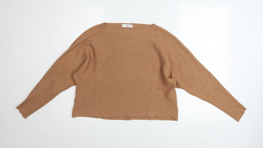 Womens UK Size 8 MNG Beige Pullover Jumper