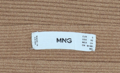 Womens UK Size 8 MNG Beige Pullover Jumper