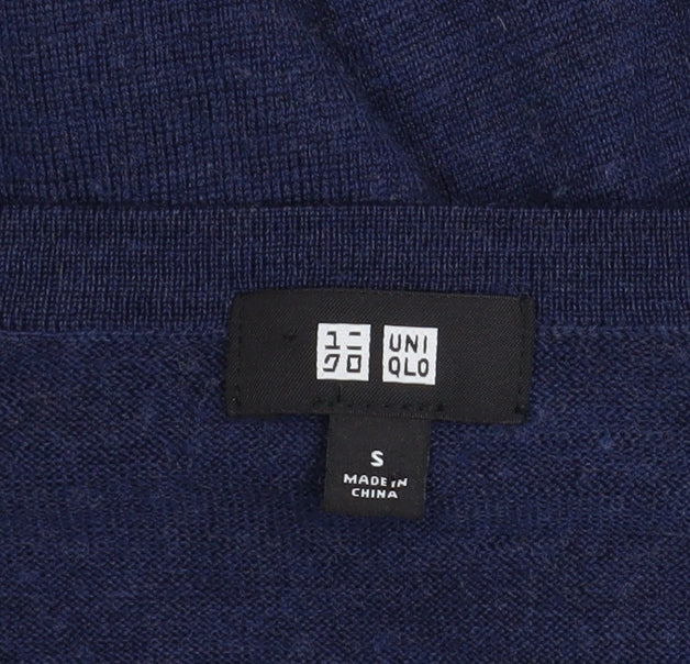 Mens UK Size S Uniqlo Blue Pullover Jumper