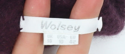 Womens UK Size 10 Wolsey Purple Pullover Jumper